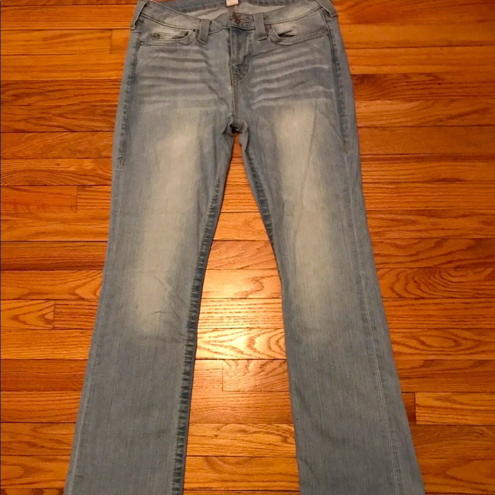 True Religion Women’s Bootcut Jeans, Sz 31, Light Wash**Great Pre-owned